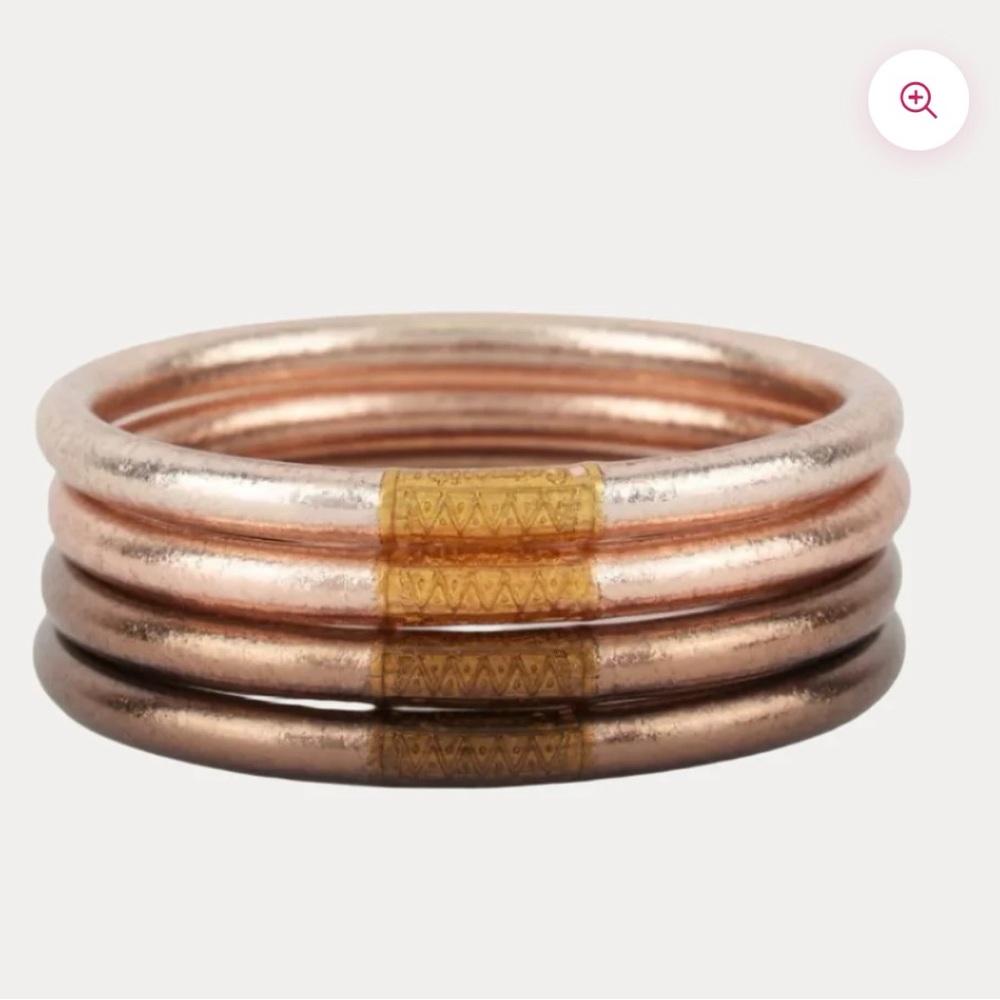 BudhaGirl FAWN ALL WEATHER BANGLES® (SET OF 4) - SERENITY PRAYER